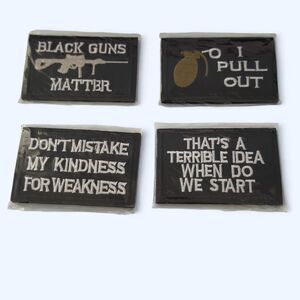 Tactical Morale Patch Bundle, Set for Caps, Bags, Backpacks, Vest